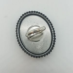 GASOLINE GLAMOUR Jewelry - Snowflake obsidian cocktail ring sample GASOLINE GLAMOUR Jewelry - Snowflake obsidian cocktail ring sample